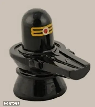 Black Mable Stone Shivling Idol-thumb0