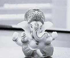 Ganesh ji for car Dashboard Handcrafted Little Ganesha | Ganpati | Vinayak Idol Marble Lord Ganesh Decorative Statue for Home-thumb1