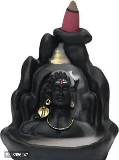 Classic Smoke Fountain Unique Adiyogi Incense Holders With Pack of 15 Cone-thumb0