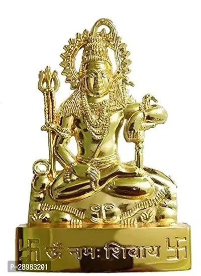 Lord Shiva Statue Idol Murti in Decorative Showpiece for Pooja, Temple, Gifting 11 cm ,-thumb0