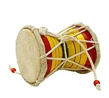 Damroo Shiva Damru Musical Damaru Musical Instrument, (8CM) ,-thumb1