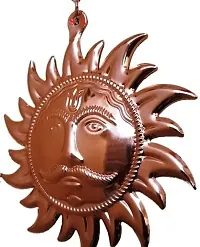 AS Ventures Sun Excellent Vastu Remedy for Missing East Wall Hanging Surya Face Idol Statue  Home Office Handcraft Decor-thumb1