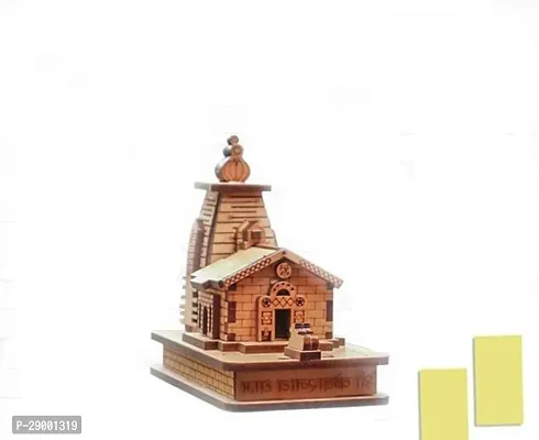 Kedarnath 3D Temple Model for Home/ Office/ Shop and Gift Use With Double side tap, small size   / Colour : Brown / Length : 5cm /Height : 8cm /Breadth : 9cm /-thumb2