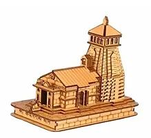 Kedarnath Wooden Temple Big Size, Decorative Showpiece (Length : 7.5cm | Height ; 12cm | Breadth ; 12cm )  Showpieces  Collectibles-thumb1