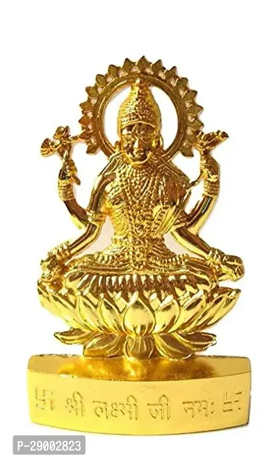 Metal Gold Plated Handicraft Lord Graceful Metal Kuber Murti Brass Idol Statue (Yellow)-thumb2