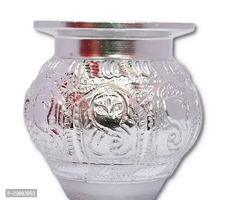 Silver Aluminium Pooja Lota | Handicraft Lota | Silver Lota for Puja-thumb0