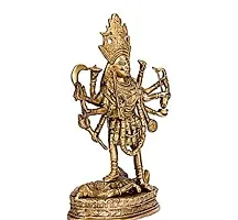 Metal Shri Kali Maa Murti/Shri Ambe Maa Brass Idol/Bhawtani MATA Idol/Durga MATA Brass Idol for Pooja and Mandir 16CM-thumb1