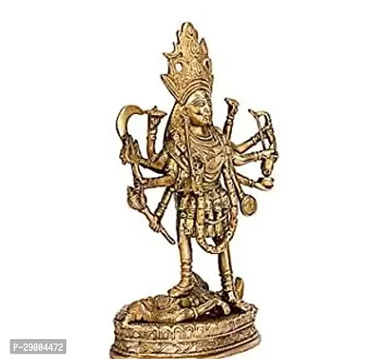 Metal Shri Kali Maa Murti/Shri Ambe Maa Brass Idol/Bhawtani MATA Idol/Durga MATA Brass Idol for Pooja and Mandir 16CM-thumb2