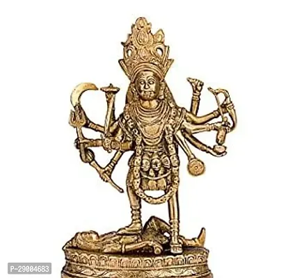 Metal Shri Kali Maa Murti/Shri Ambe Maa Brass Idol/Bhawtani MATA Idol/Durga MATA Brass Idol for Pooja (16CM)-thumb0