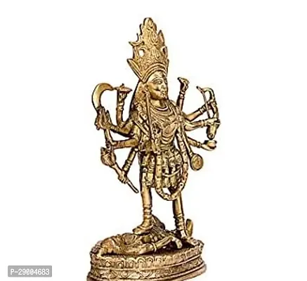 Metal Shri Kali Maa Murti/Shri Ambe Maa Brass Idol/Bhawtani MATA Idol/Durga MATA Brass Idol for Pooja (16CM)-thumb2