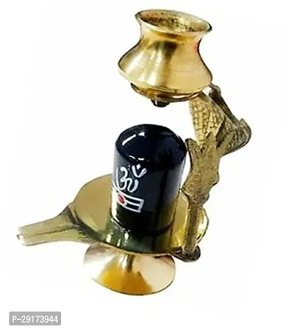 Shivling Statue with Sheshnag Trishul and Matki-thumb0