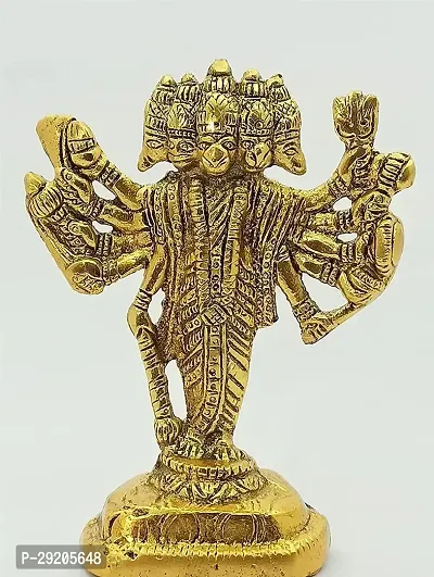 Golden Metal Panchmukhi Hanuman ji Idol