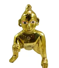 Religious Golden Laddu Gopal Statue-thumb1