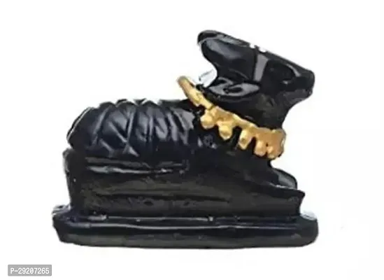 Black Polyresin Handcrafted Nandi Idol