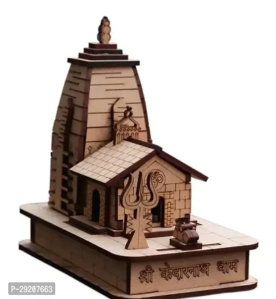 Handcrafted Wooden Keadarnath Dham Temple With Smoke Fountain Waterfall With 10  Smoke Backflow Cones