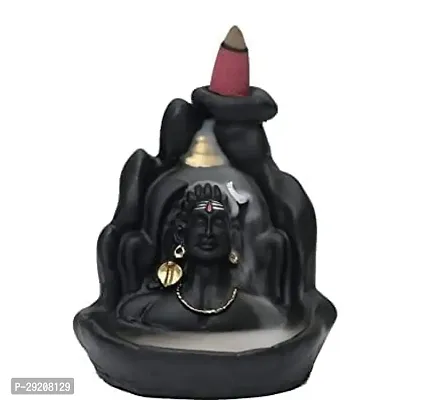 Dhyan Mudra Shiv Smoke Fountain Waterfall Incense Holder with 20  Smoke Backflow Cones-thumb2