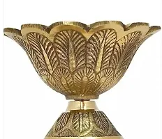 Puja Home Decor Brass Diwali Devdas Deepak Diya Oil Lamp  Small size  ( Size : 5 cm x 4 cm )-thumb1