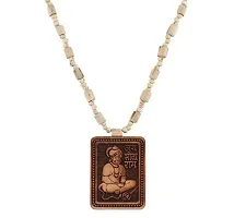 Shri Bageshwar Dham Hanumanji Wooden Tulsi Locket-thumb1