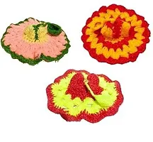 Woollen Laddu Gopal Poshak Dress Set of 4 (Size 3/ 4 No.),-thumb1