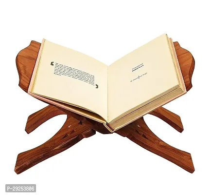Rehal Book Stand Cover Case Wooden Rehal Holy Quran Bible Gita Office Home Decor Furniture 12 inch-thumb2