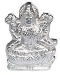 Parad Mahalaxmi Statue Mercury Idol Small Murti (60 Gms) (LBH : 3cm ,0.5cm, 5cm)-thumb1