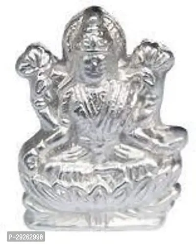 Parad Mahalaxmi Statue Mercury Idol Small Murti (60 Gms) (LBH : 3cm ,0.5cm, 5cm)-thumb2