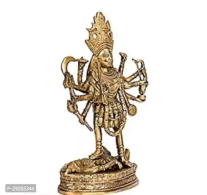 Metal Shri Kali Maa Murti/Shri Ambe Maa Brass Idol for Pooja and Mandir 16CM-thumb2