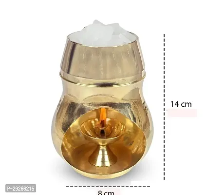 Traditional Brass Brass Camphor Diya Diffuser (Gold) Pack Of 1-thumb0