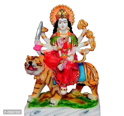 Maa Durga MATA Rani Sherawali Murti Idol Statue Sculpture specially for Navratri pooja , Temple Home Decoration ( 15 cm )