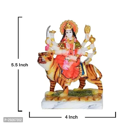 Maa Durga MATA Rani Sherawali Murti Idol Statue Sculpture specially for Navratri pooja , Temple Home Decoration ( 15 cm )-thumb2