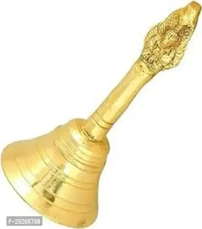 5 Inch Pure Brass Heavy Puja Ghanti/mandir Decor Items/puja Articles/loud Sound Ghanti Puja Articles