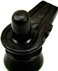 Black Marble Shivling for Home, Temple, Puja, Office, Gifting-(3 x 3)-thumb1