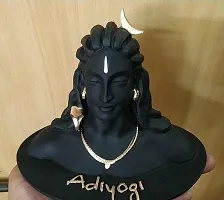 3 inch Height Adiyogi Statue with Rudraksha Mala for Car Accessories -3 Inch(-thumb1