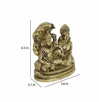 Shri Lakshmi Narayan Brass Idol on Anant Nag-thumb1