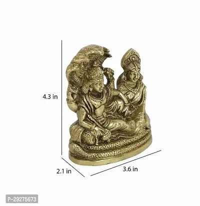 Shri Lakshmi Narayan Brass Idol on Anant Nag-thumb2