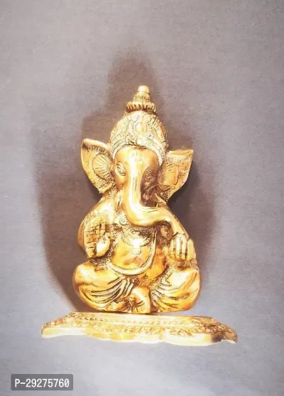 Ganesha Idol Ganesh Ji Ki Murti Hindu God Idols for Decoration in Home Temple Mandir Office Shop Counter Decorative Showpiece Marriage Wedding Return Gift-thumb0