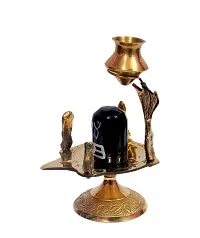 Black shivling with lota shiv lingam pariwar ganesh ji parwati mata kartike Nandi ji shiv family-thumb1