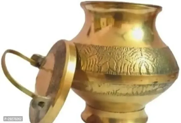 Rudram Brass Kalash LOTA Brass Kalash (Height: 4.5 inch, Gold) Brass Kalash  (Gold)