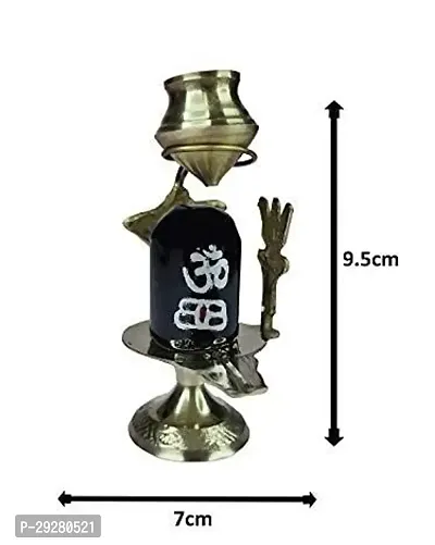 Shivling with brass pancharti for Pooja for Home-thumb2