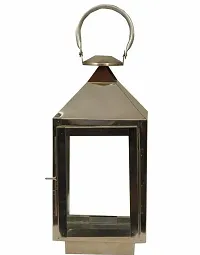 Stainless Steel Candle Holder Lantern (Large) for Outdoor and Indoor Decoration - Tealight Hanging.-thumb1