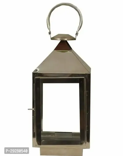 Stainless Steel Candle Holder Lantern (Large) for Outdoor and Indoor Decoration - Tealight Hanging.-thumb2