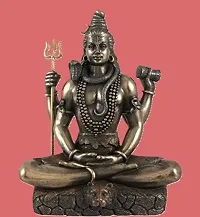 Lord Shiv ji Statue for Pooja I Shiva Idol I Bholenath I Mahakal I Adiyogi Statue I With 5 Mukhi Rudraksh Pender Rudraksha Home Decor Mandir Pooja-thumb1