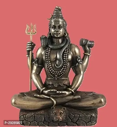 Lord Shiv ji Statue for Pooja I Shiva Idol I Bholenath I Mahakal I Adiyogi Statue I With 5 Mukhi Rudraksh Pender Rudraksha Home Decor Mandir Pooja-thumb2