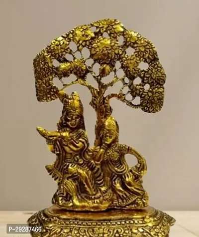 Radha Krishna Sitting Under Tree Idol-thumb0