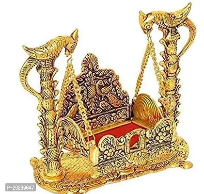 Metal Krishna Jhula Laddu Gopal Jhula |  Singhsan | Palana for Home | Temple | Offcie | Home Decoration | Worshiping | Gifting Purpose Item