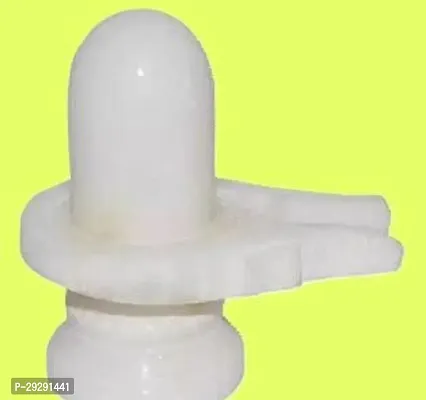 Shiv Shivling Idol Shivling God Idol Shivling White Shivling Marble Shivling Pooja Ghar Mandir Pooja  Home Tample-thumb0