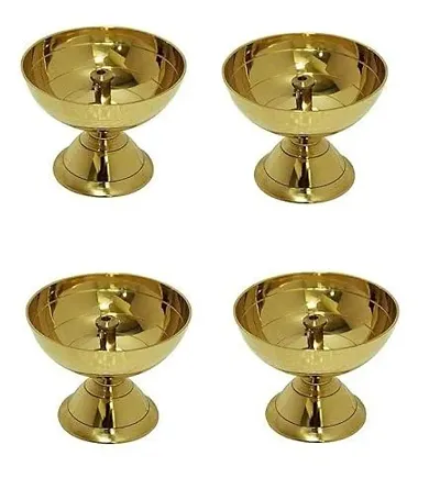 Pack of 4 Pieces- Brass Diya