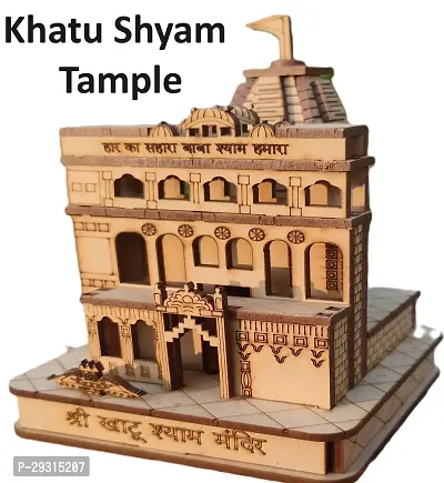 Wooden /Wooden Mandir /Khatu Shyam Ji / Idol Khatu Shyam /Pooja Ghar /Mandir /Home Decor /5 th Inch