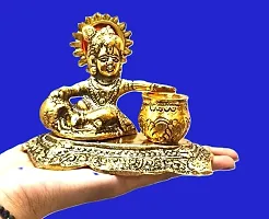 AS VENTURES Laddu Gopal Idol/ Laddu Gopal Idol/Golden Bal Gopal Idol/Little Krishna Idol/Makhan Chor Idol/Krishna Idol-thumb2