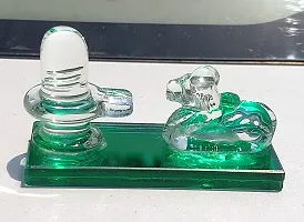 Glass Shivling/Shiva Lingam and Nandi for Mandir-thumb2